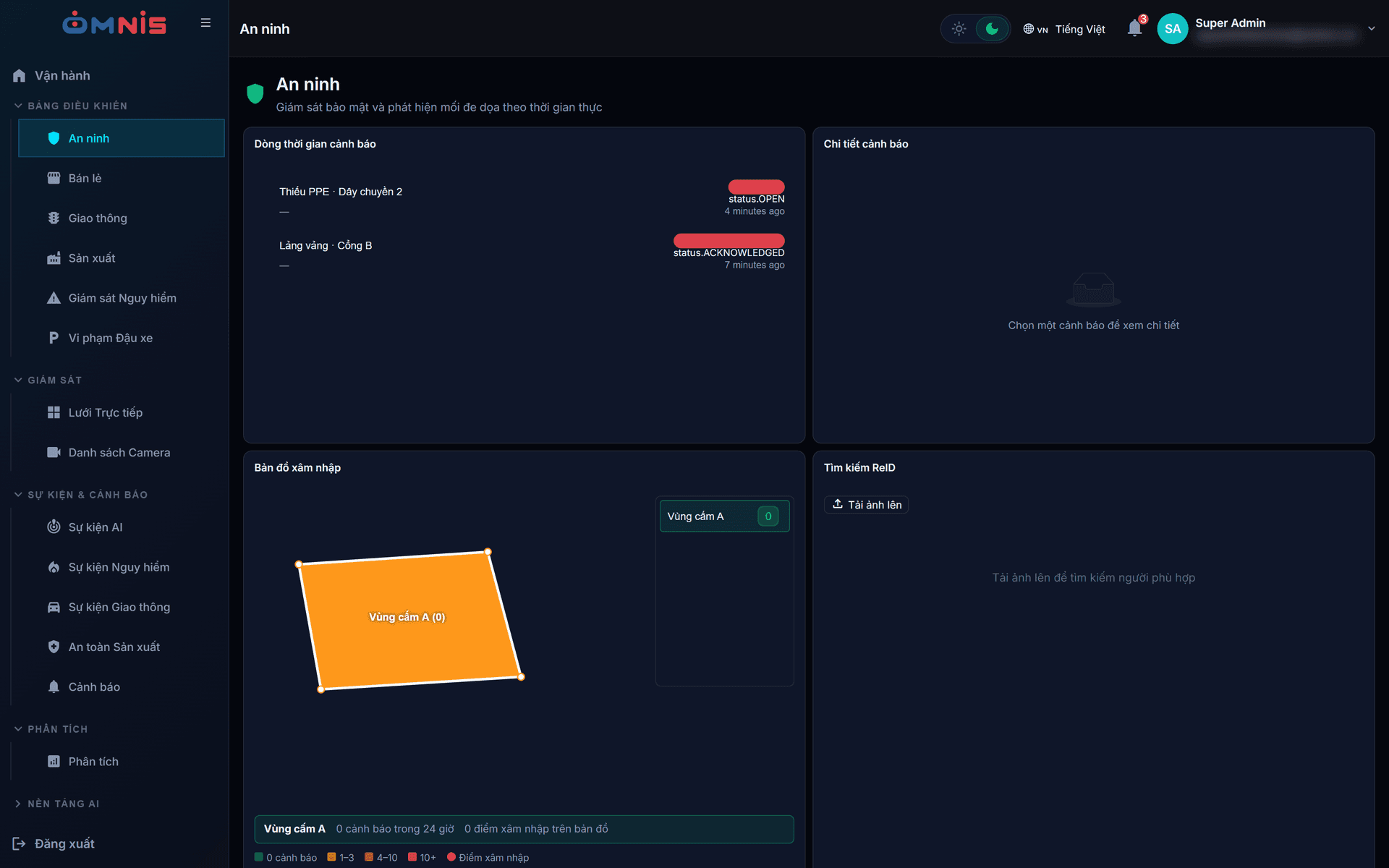 Use case an ninh OMNIS